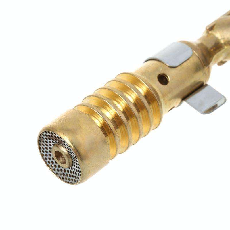 High Temperature Brass Gas Turbo Torch Aluminum Brazing Propane Weld Plumbing Fire Gun