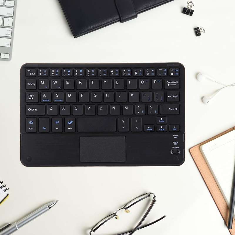 Bluetooth Wireless Keyboard with Touch Panel, Compatible with All Android & Windows 10 inch Table...
