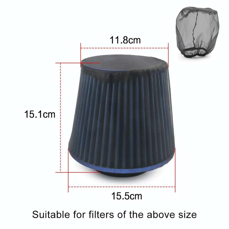 Universal Air Filter Protective Cover High Flow Air Intake Filters Waterproof Oilproof Dustproof ...