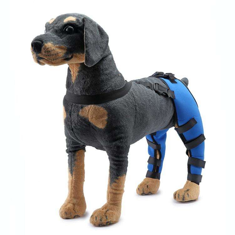 Pet Dog Leg Knee Guard Surgery Injury Protective Cover, Size: L(Blue)