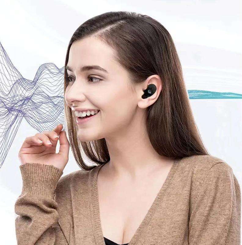 CIC Hearing Aids Rechargeable Invisible Wireless Hearing Aid Sound Amplifier(White)