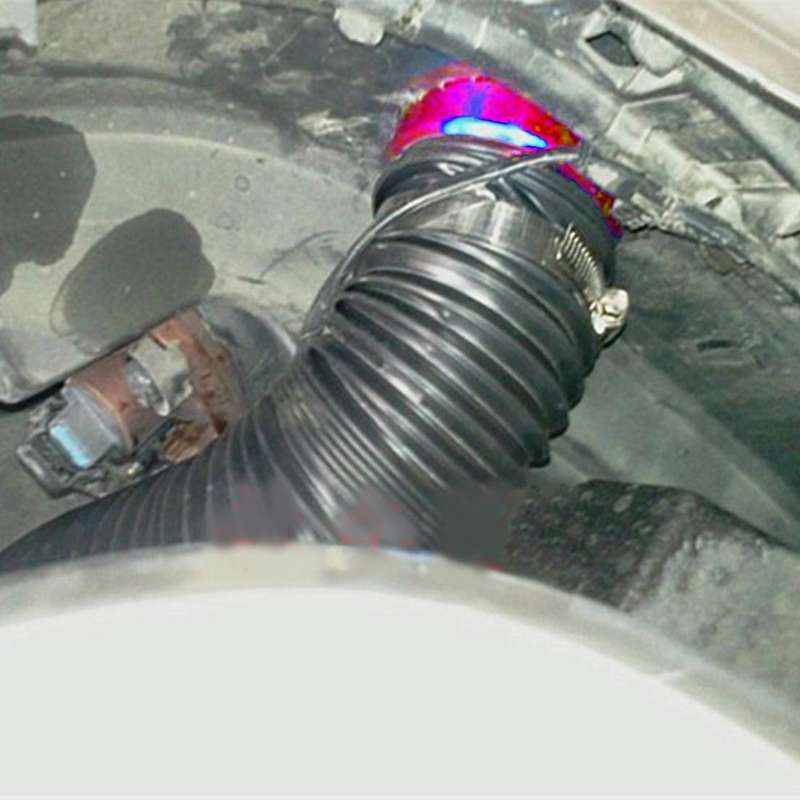 Car Auto Universal Tube Air Filter Adjustable Cold Air Injection Intake System Pipe Without Air F...