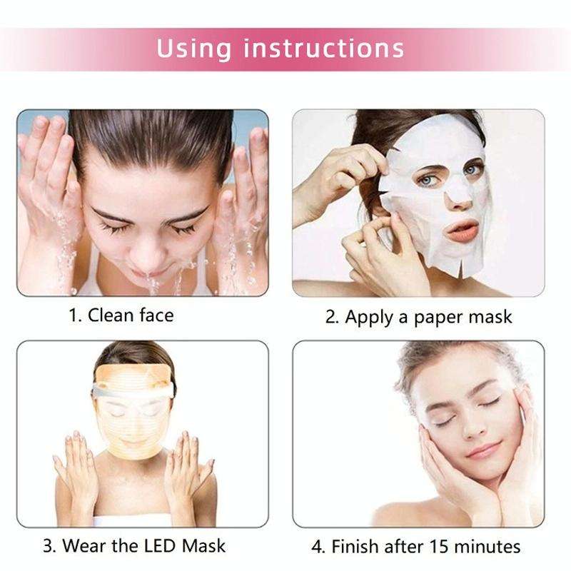 LED IPL Photon Beauty Skin Rejuvenation Instrument, Specification: 908 Three Color(White)