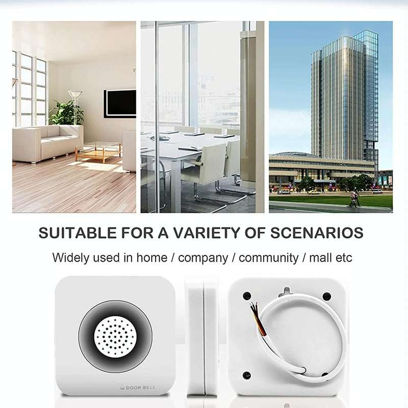 Alarm Wire Access Control Door Bell for Home Office Access Control System, DC 12V