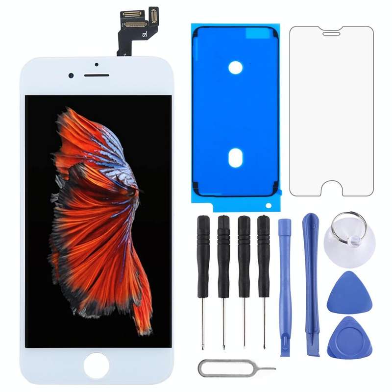 TFT LCD Screen for iPhone 6s Digitizer Full Assembly with Front Camera (White)