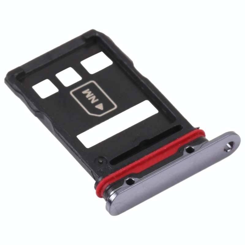 SIM Card Tray + NM Card Tray for Huawei Mate 40 Pro (Black)
