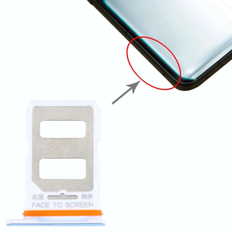 For Xiaomi Redmi K50 Ultra / 12T / 12T Pro SIM Card Tray + SIM Card Tray(Blue)