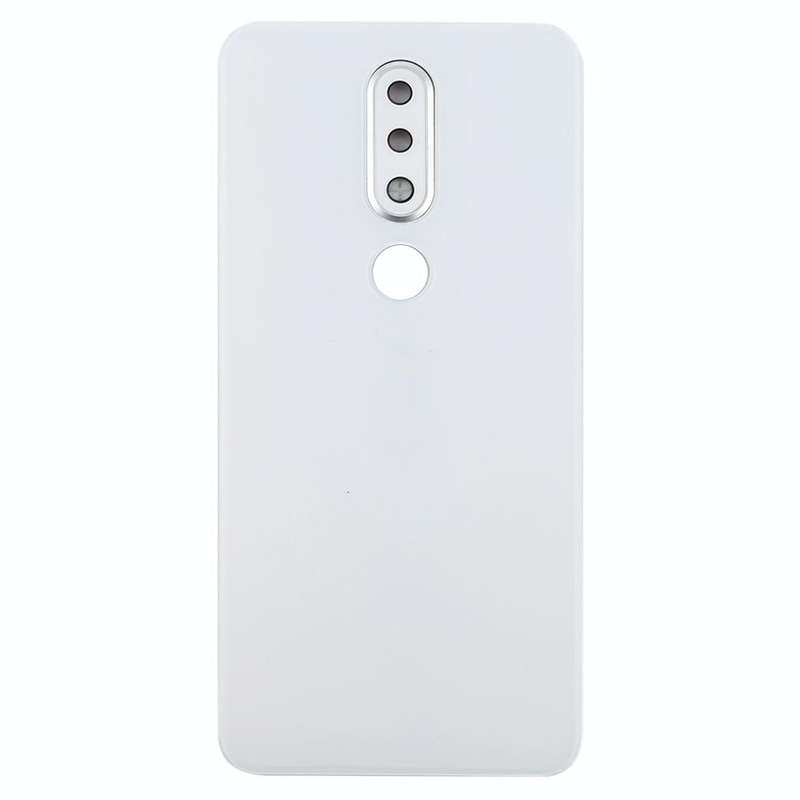 Battery Back Cover with Camera Lens for Nokia X6 (2018) / 6.1 Plus TA-1099 TA-1103(White)