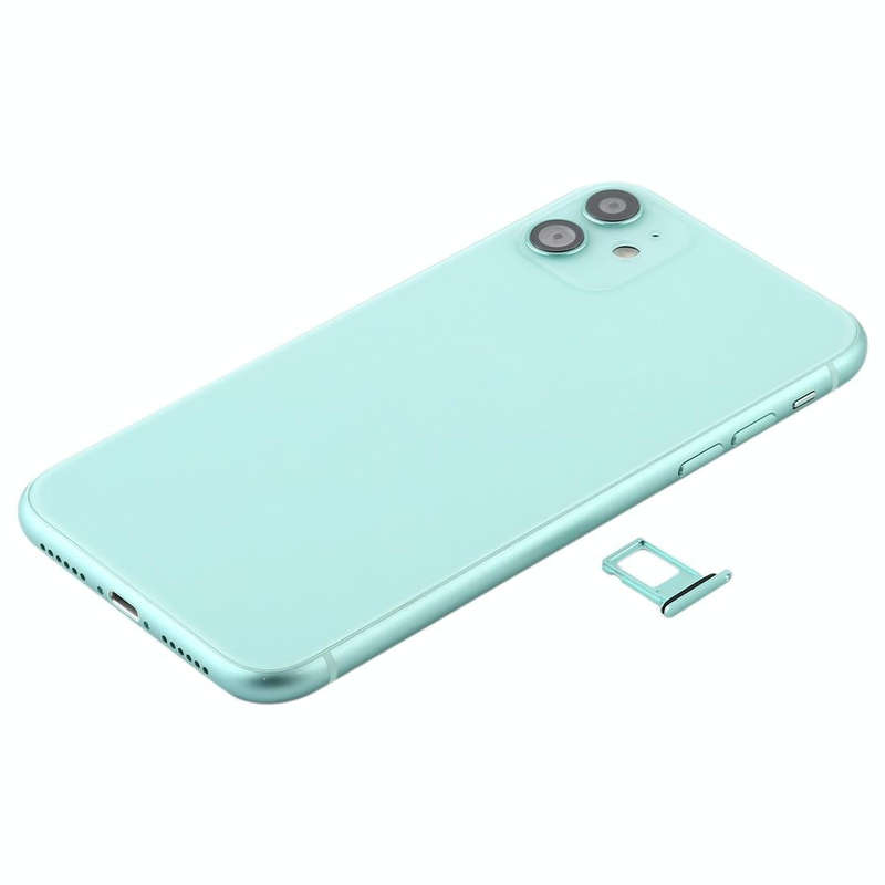 Battery Back Cover (with Side Keys & Card Tray & Power + Volume Flex Cable & Wireless Charging Mo...