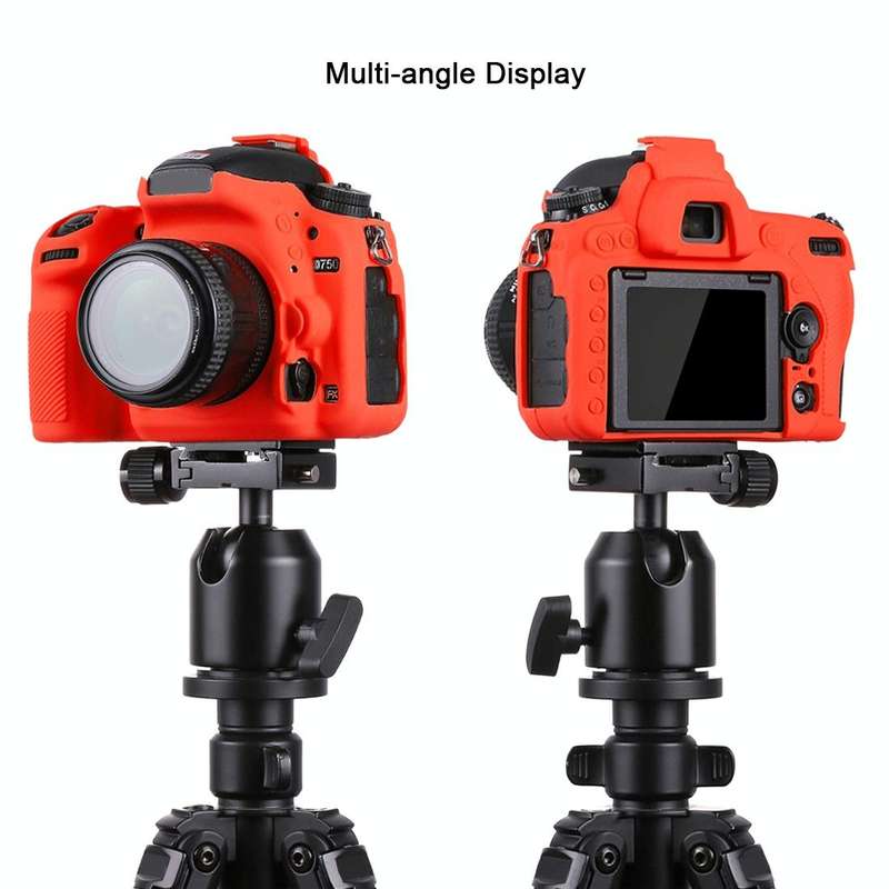 PULUZ Soft Silicone Protective Case for Nikon D750(Red)