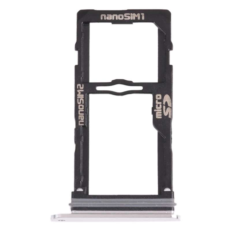 Nano SIM Card Tray + Nano SIM Card Tray / Micro SD Card Tray for LG G8S ThinQ LMG810, LM-G810, LM...