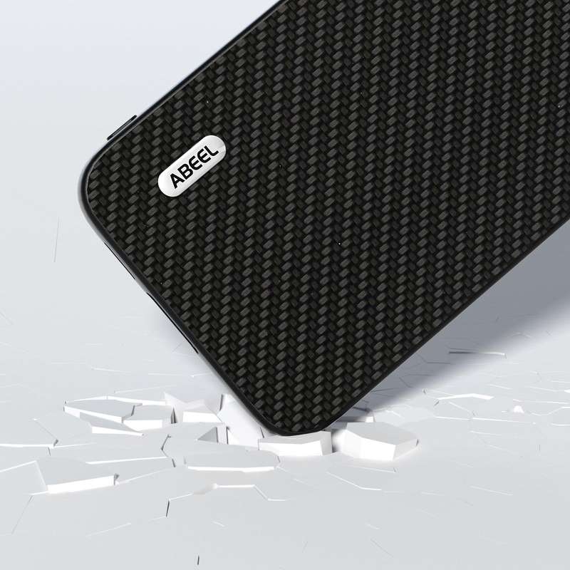 For Samsung Galaxy S23 FE 5G ABEEL Carbon Fiber Texture Protective Phone Case(Black)