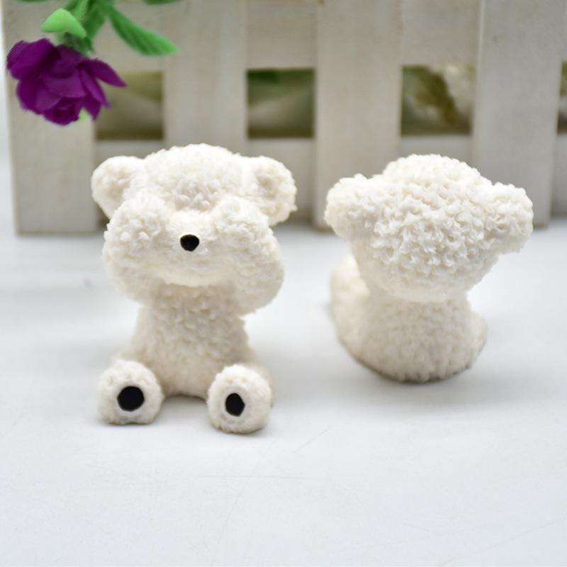 DIY Stereo Bear Aroma Cake Baking Silicone Mold(With Tail Covering Eyes Bear)