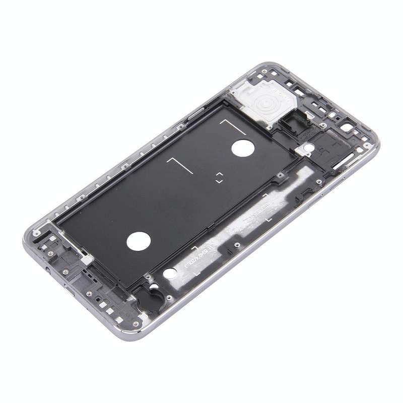 For Galaxy J7 (2016) / J710 Front Housing LCD Frame Bezel Plate (Grey)