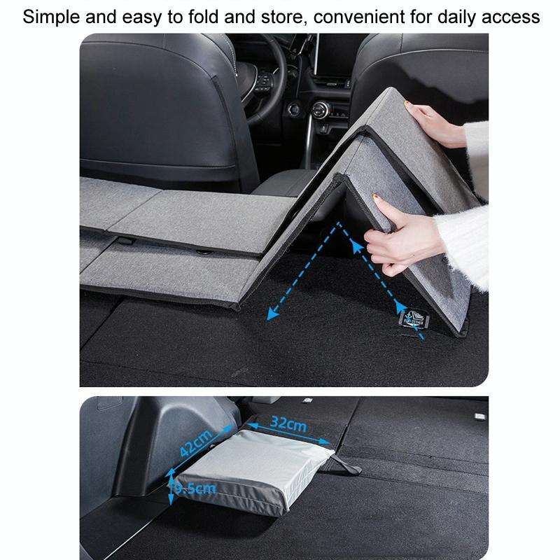 Car Camping Bed Folding Board SUV Rear Row Extension Board For Tesla, Color: Black