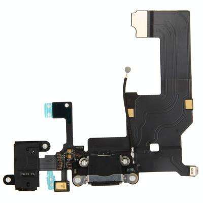 Original Tail Connector Charger Flex Cable + Headphone Audio Jack Ribbon Flex Cable for iPhone 5(...