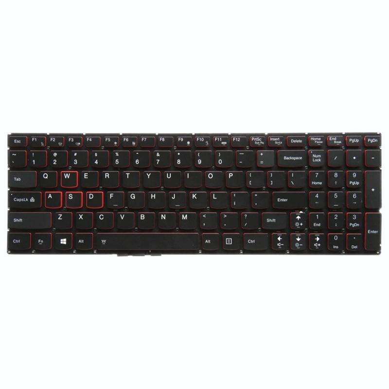 US Version Keyboard with Keyboard Backlight for Lenovo Ideapad Y700 Y700-15 Y700-15ISK Y700-15ACZ...