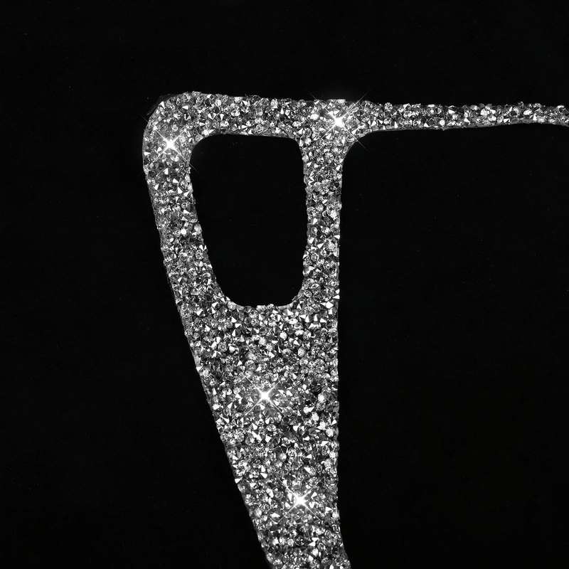 For BMW 3 Series E90 / E92 2005-2012 Car Gear Panel Diamond Decorative Sticker, Left Drive