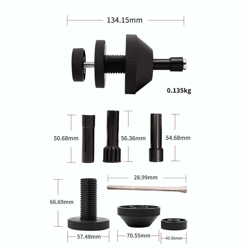 2 Sets Auto Clutch Hole Tool(Black)