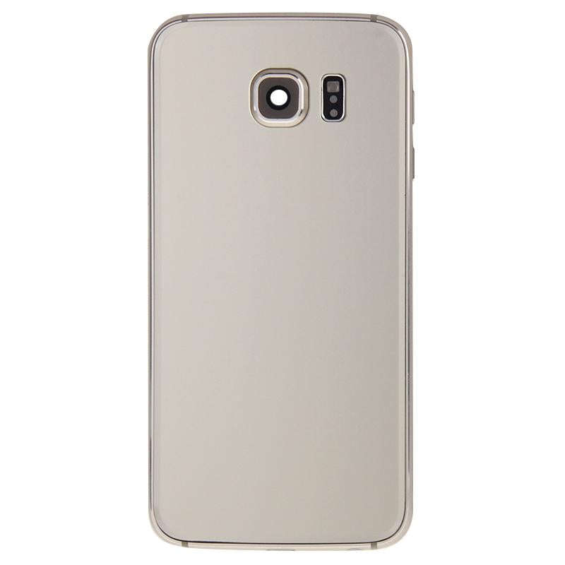 For Galaxy S6 Edge / G925 Full Housing Cover (Back Plate Housing Camera Lens Panel + Battery Back...