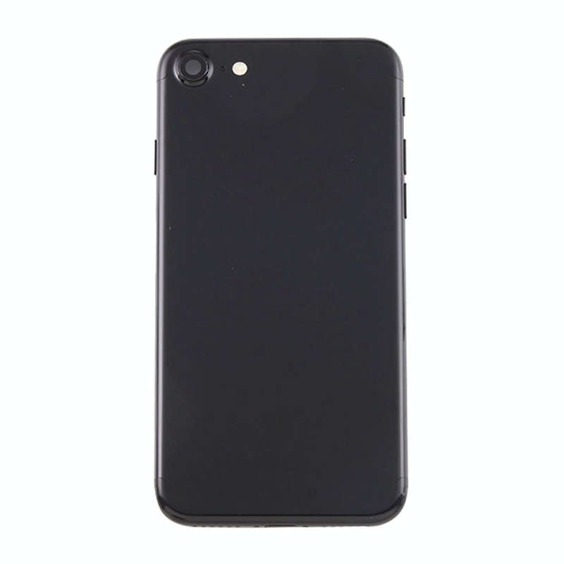 Battery Back Cover Assembly with Card Tray for iPhone 7(Jet Black)