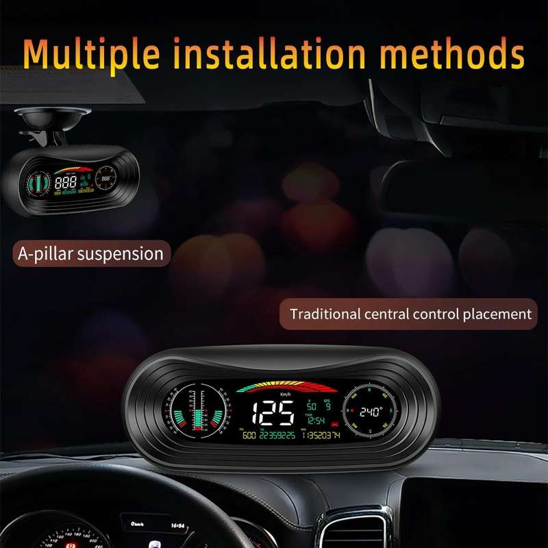 P18 GPS Car HUD Head-up Display Vehicle Speed / Voltage / Mileage