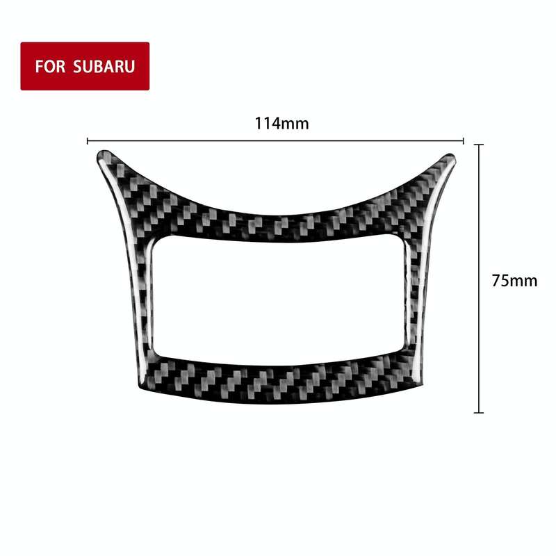 Car Carbon Fiber Gear Button Decorative Sticker for Subaru BRZ / Toyota 86 2017-2019, Left and Ri...