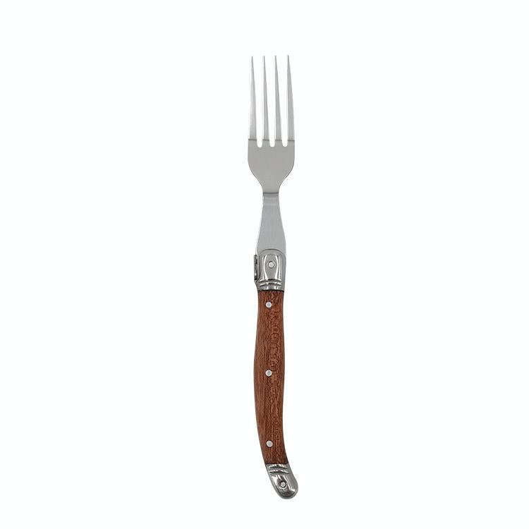 Rosewood Handle Stainless Steel Knife and Fork Cutlery,Spec: 1 Fork