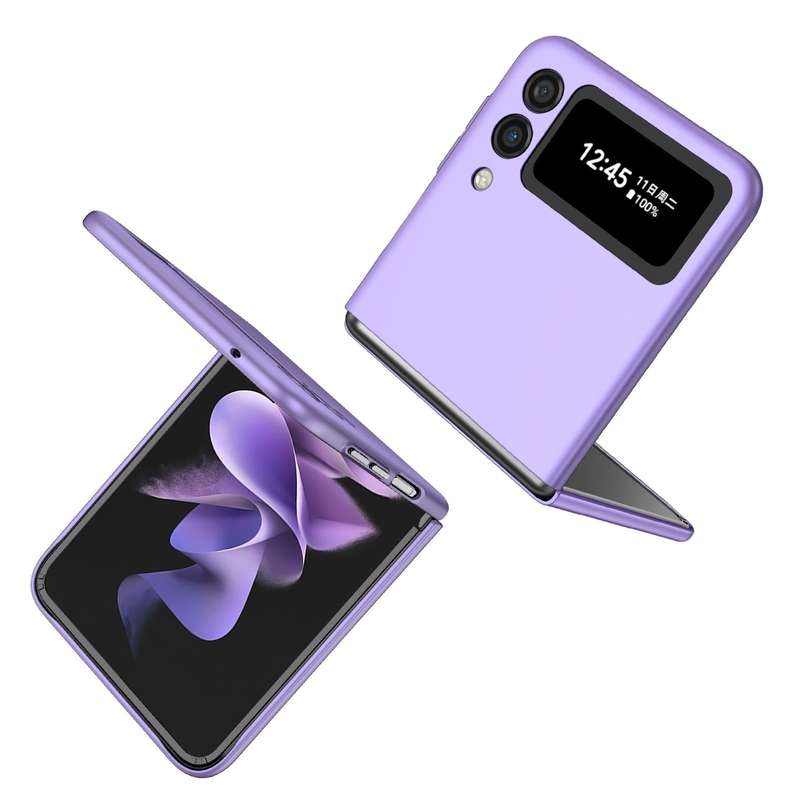 For Samsung Galaxy Z Flip4 Armor Foldable Phone Case(Purple)