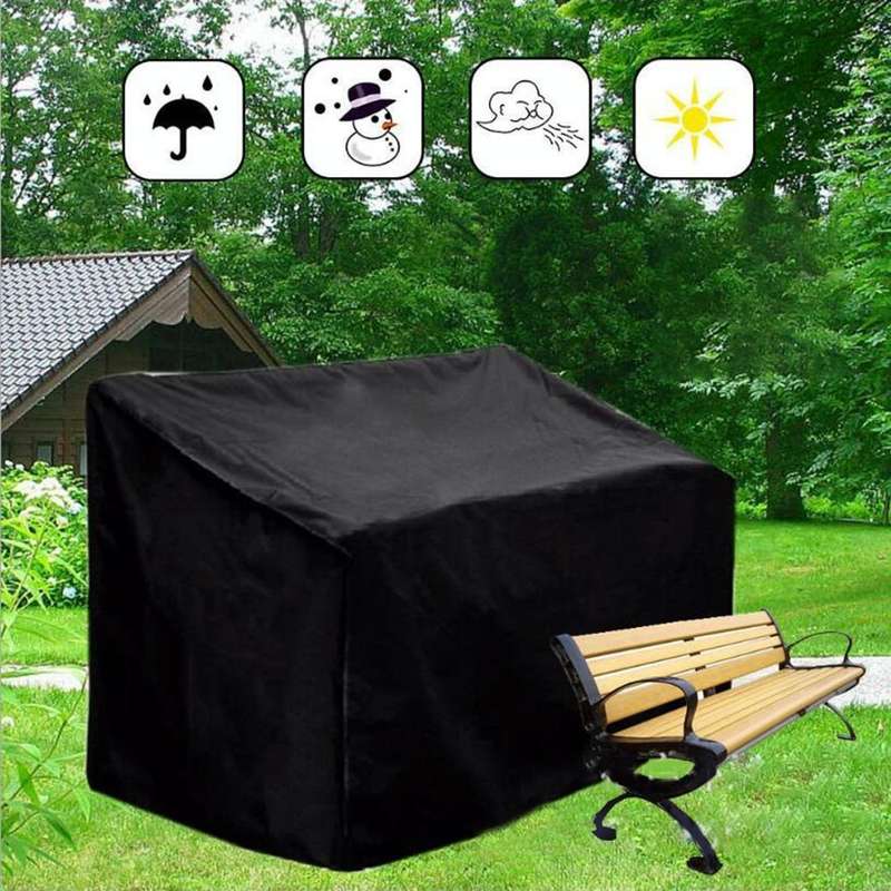 Sofa Recliner Table Waterproof Dustproof Cover, Size:134x66x89/69cm(Black)