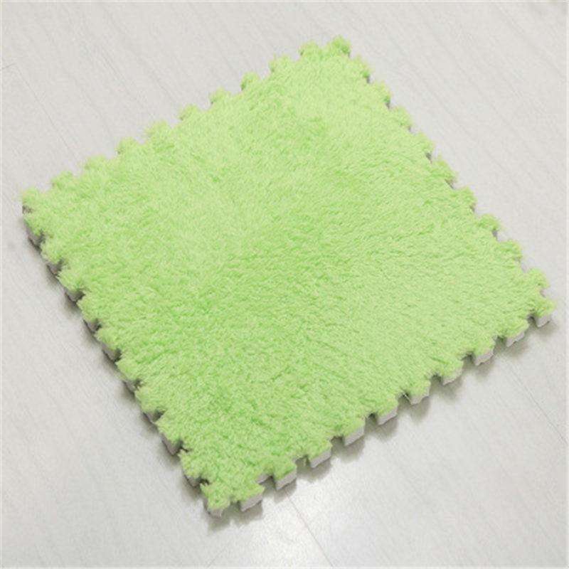 2 PCS Living Room Bedroom Children Kids Soft Carpet Magic Patchwork Jigsaw Splice Heads Climbing ...