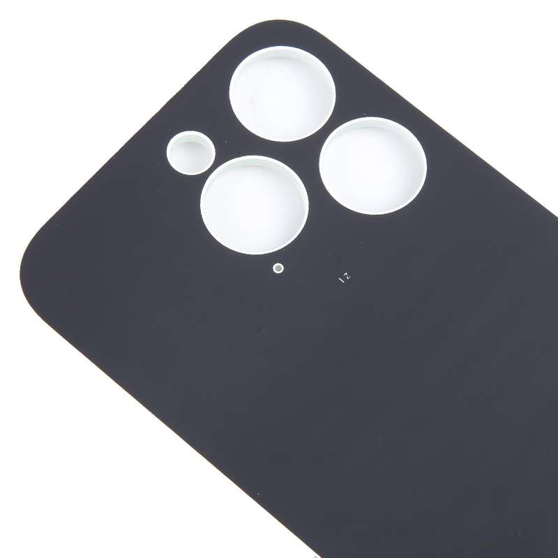 For iPhone 15 Pro Easy Replacement Big Camera Hole Glass Back Battery Cover(White)