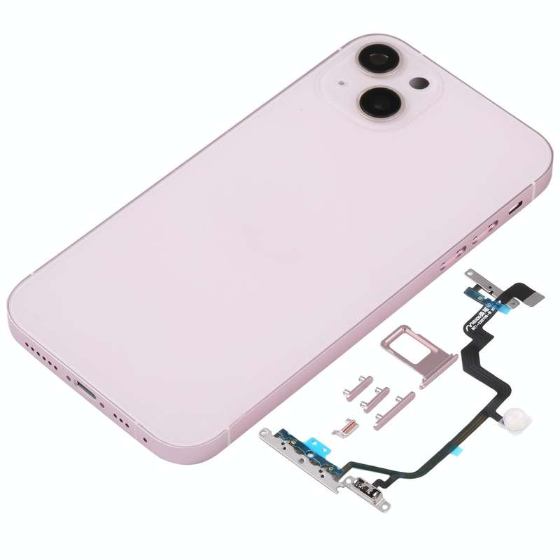 Back Housing Cover with Appearance Imitation of iP14 for iPhone XR(Pink)