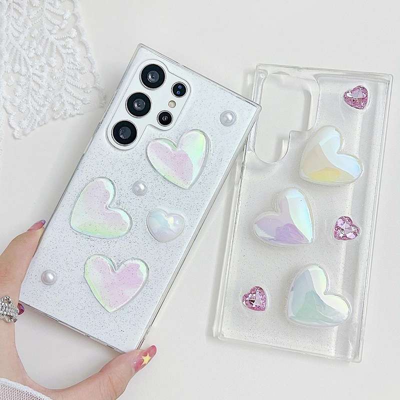 For Samsung Galaxy A13 4G Love Epoxy TPU Protective Case(Pink)