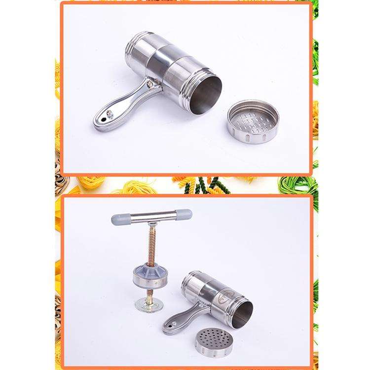 Household Stainless Steel Manual Pasta Machine Hand Pressure Noodle Machine Noodle Maker with 5 M...