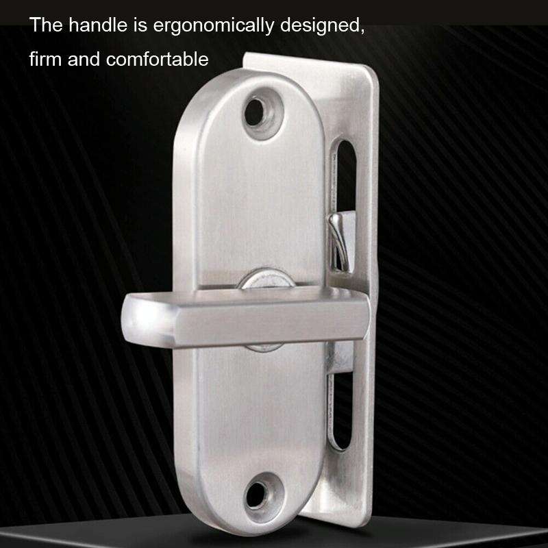 Zinc Alloy Slot-free / Punching 90 Degrees Right Angle Migration Door Hook Lock