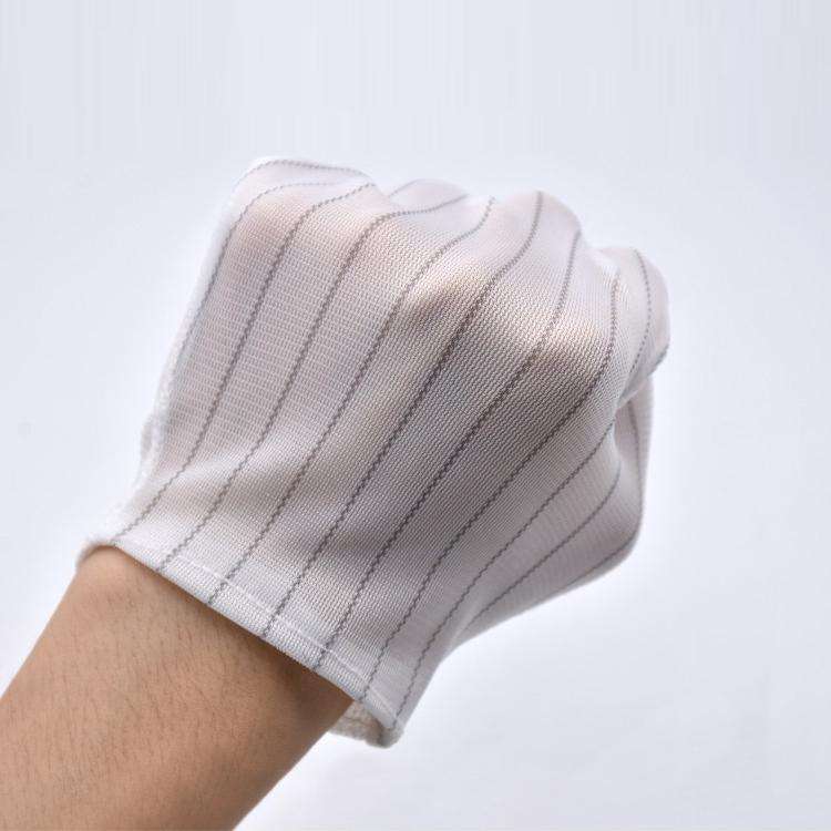 10 Pairs Anti-static Striped Dispensing Gloves, SizeFree Size