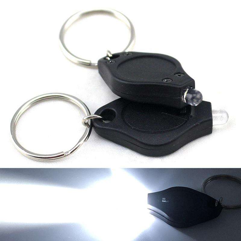 2 PCS Mini Pocket Keychain Flashlight Micro LED Squeeze Light Outdoor Camping Ultra Bright Emerge...