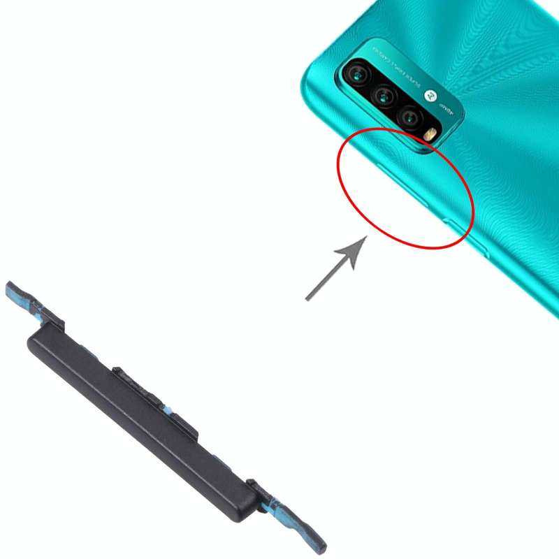 Volume Control Button for Xiaomi Redmi Note 9 4G/Redmi 9T/Redmi 9 Power (Black)