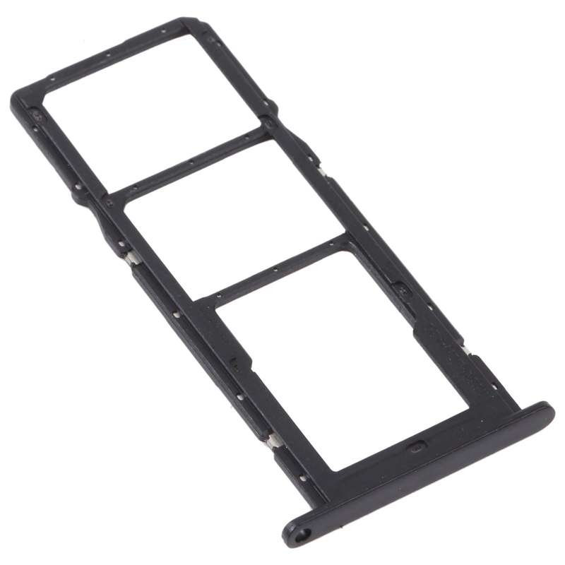 SIM Card Tray + SIM Card Tray + Micro SD Card Tray for Huawei Enjoy 20 SE 4G(Black)