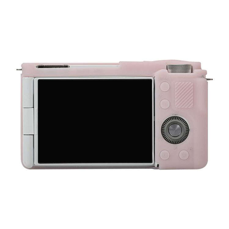 For Sony ZV-E10 Soft Silicone Protective Case (Light Pink)