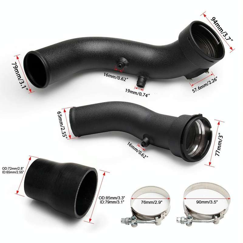 JQG1007 Car Modified Intake Pipe Kit for BMW 335i N55