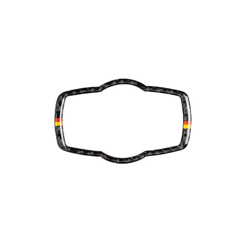 Yellow Red Color Carbon Fiber Car Headlight Switch Decorative Sticker for BMW E90 / E92 / E93 200...