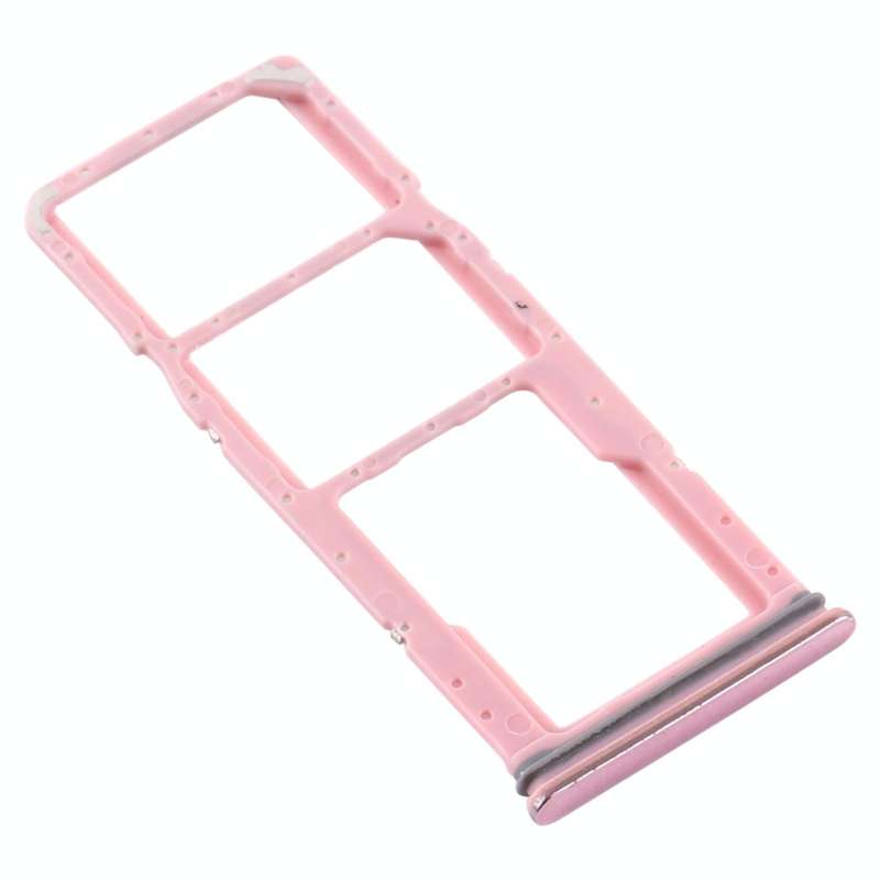 For Samsung Galaxy A9 (2018) SM-A920 SIM Card Tray + SIM Card Tray + Micro SD Card Tray (Pink)