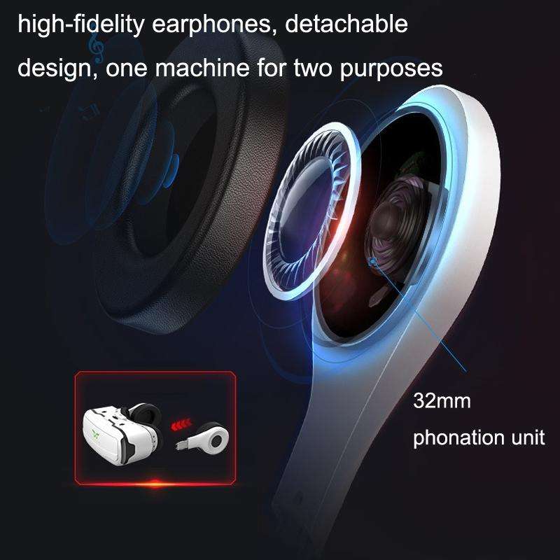 VR SHINECON G02EF+S6 Bluetooth Handle Mobile Phone 3D Virtual Reality VR Game Helmet Glasses With...