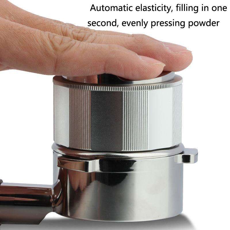 YK33258 Stainless Steel Double-Ended Coffee Cloth Dispenser, Size: 58mm(Black Finger Buckle Type)