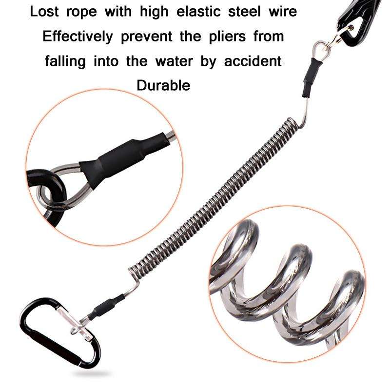 Multifunctional Open-Loop Lead-Pressing Fishing Pliers With Lock(Red)
