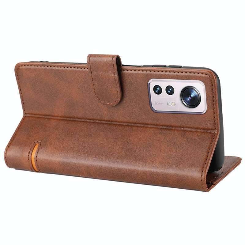 For Xiaomi 12 Pro Classic Wallet Flip Leather Phone Case(Brown)