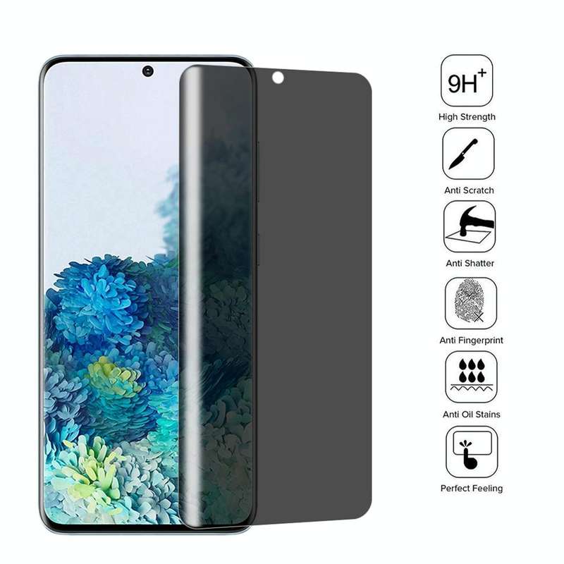 For Samsung Galaxy S20+ 0.3mm 9H Surface Hardness 3D Curved Surface Privacy Glass Film