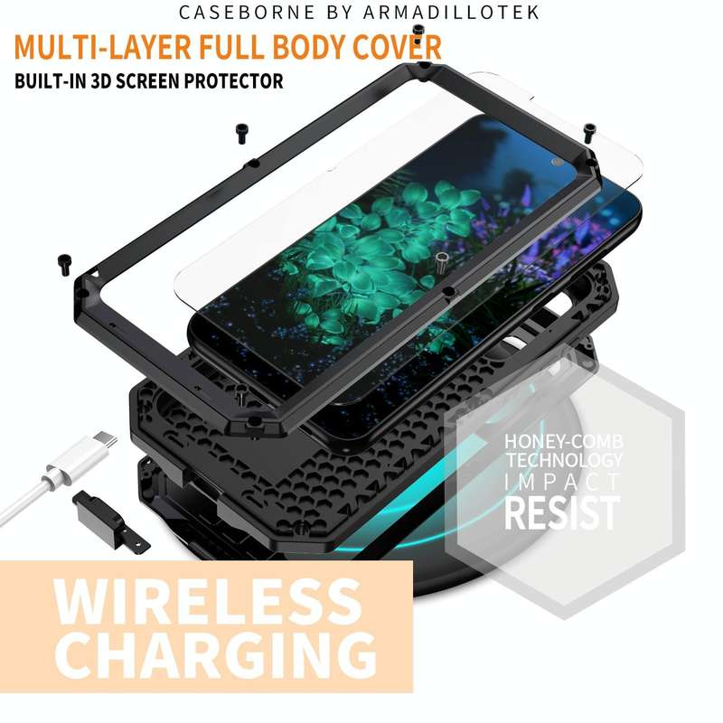 For Samsung Galaxy S23+ 5G R-JUST Sliding Camera Design Life Waterproof Dustproof Shockproof Phon...
